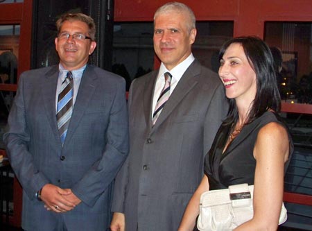 President Boris Tadic with Mr. and Mrs. Papich