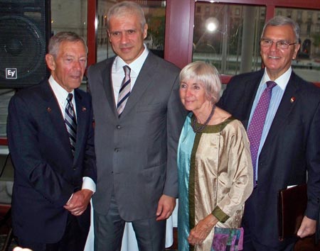 Senator and Mrs George Voinovich with President Tadic and Alex Machaskee