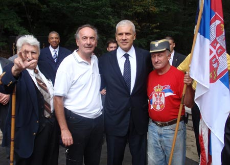 Vladah Vasiljevich, Jovo Batkovic, Serbian president Boris Tadic and Miodrag Bumbich