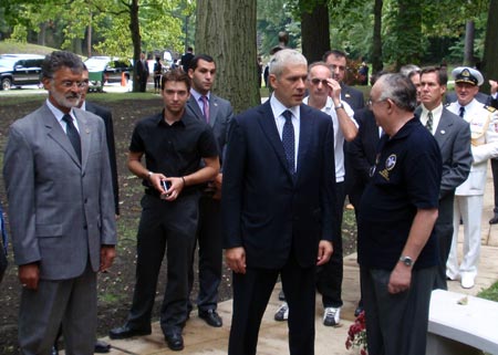 Cleveland Mayor Frank Jackson with Serbian president Boris Tadic