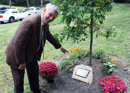 Alex Machaskee and Serbian Garden tree