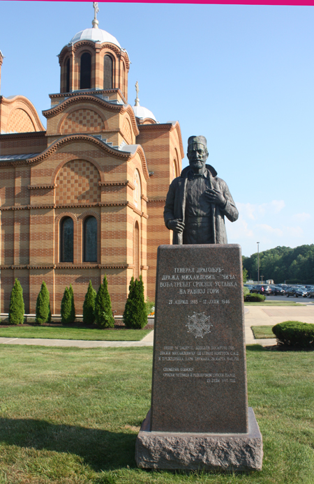 General Mihailovic  bust at Saint Sava Serbian Orthodox Church