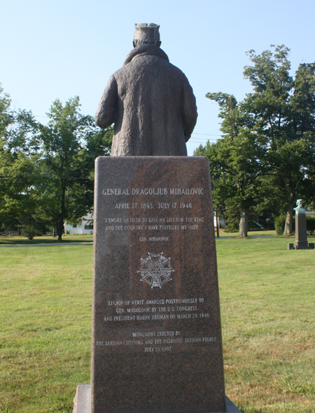 General Mihailovic  bust at Saint Sava Serbian Orthodox Church