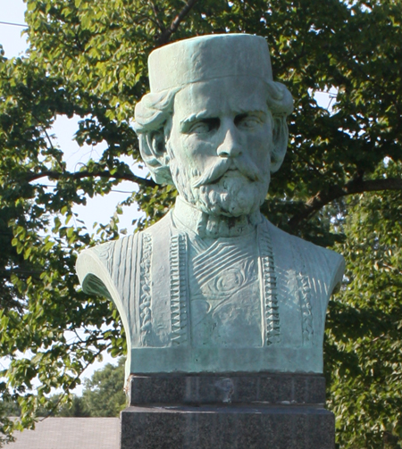 Petar Petrovic-Njegos bust at Saint Sava Serbian Orthodox Church