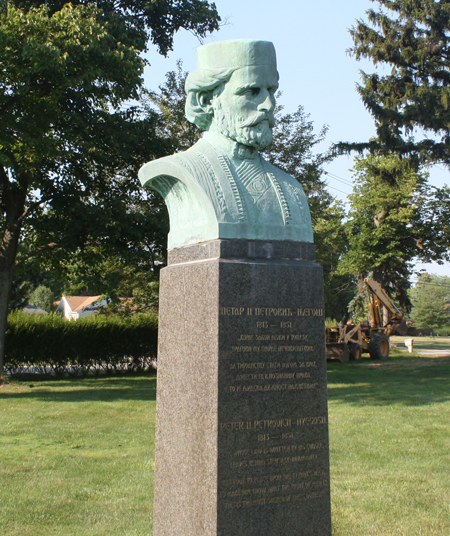 Petar Petrovic-Njegos bust at Saint Sava Serbian Orthodox Church