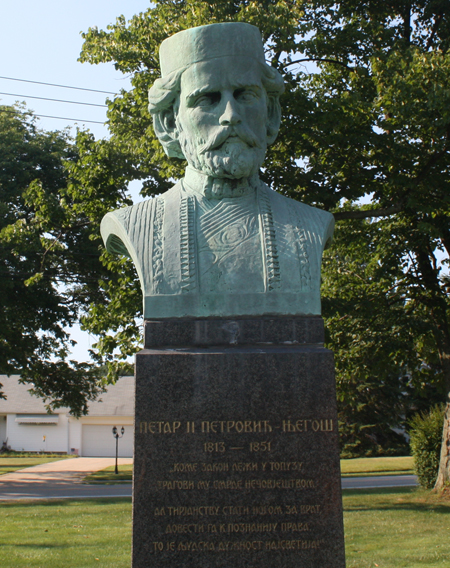 Petar Petrovic-Njegos bust at Saint Sava Serbian Orthodox Church