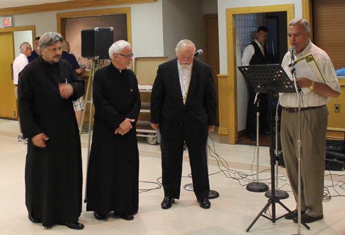 Alex Machaskee with Serbian clergy