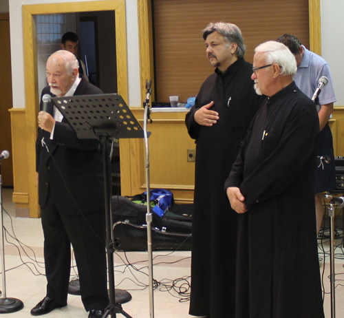 Serbian clergy - Father Vasilije Sokolovic, Father Miloljub Matic  and Father Djokon Ljubisa Mitrovic