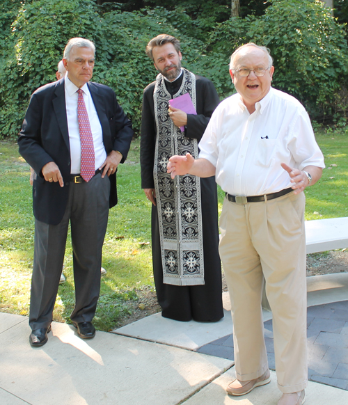 Alex Machaskee, Rev. Jakovljevic and Barney Simic