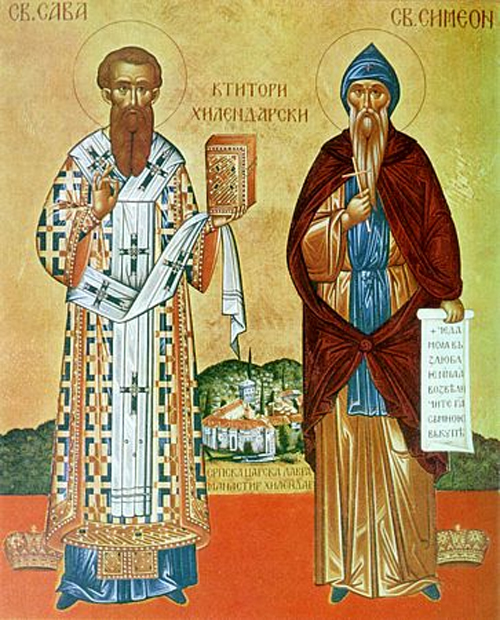 St Sava and St Simeon icons