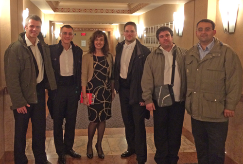 Nada Martinovic with members of the Belgrade Philharmonic Orchestra 