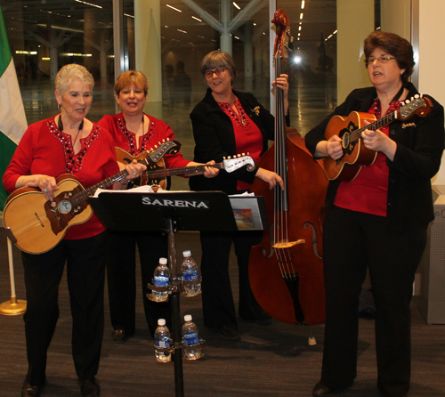 Four ladies of the Sarena Tamburitza Orchestra