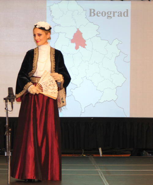 Traditional Serbian fashion costume from Beograd