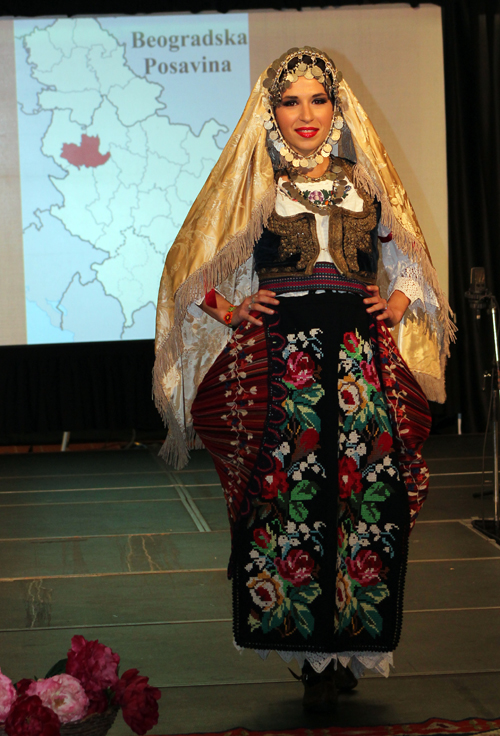 Traditional Serbian fashion costumes from Beogradska Posavina