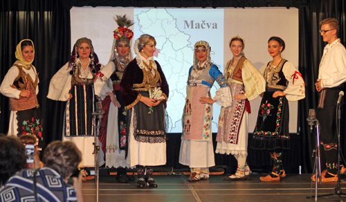 Traditional Serbian fashion show grand finale