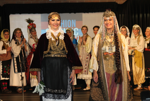 Traditional Serbian fashion show grand finale