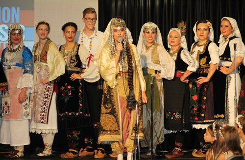 Traditional Serbian fashion show grand finale