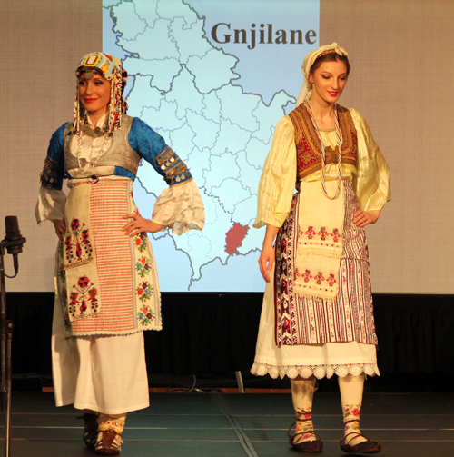 Traditional Serbian fashion costumes from Gnjilane