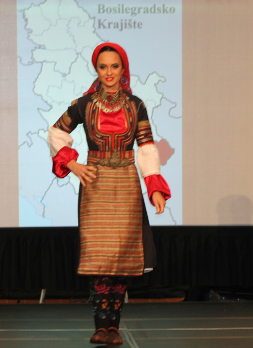 Traditional Serbian fashion costume from Bosilegradsko Krajiste