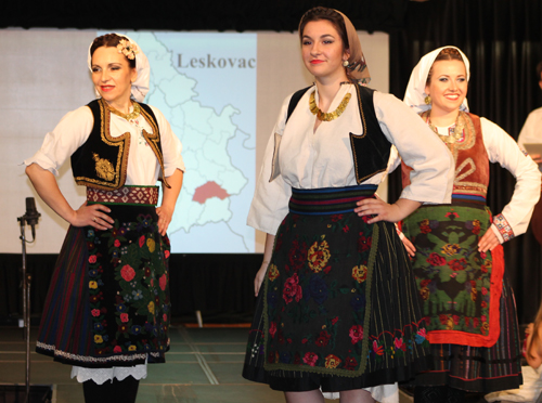 Traditional Serbian fashion costumes from Leskovac