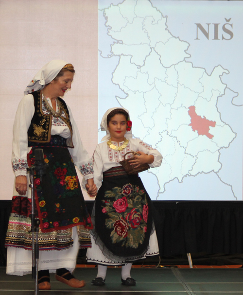 Traditional Serbian fashion costume from Nish