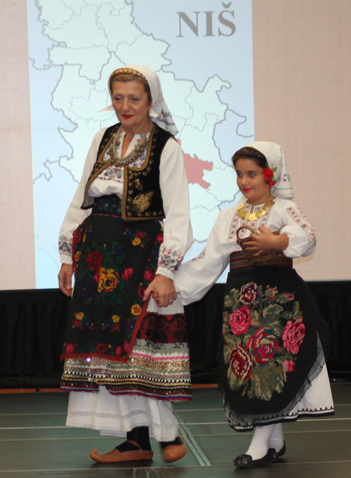 Traditional Serbian fashion costume from Nish