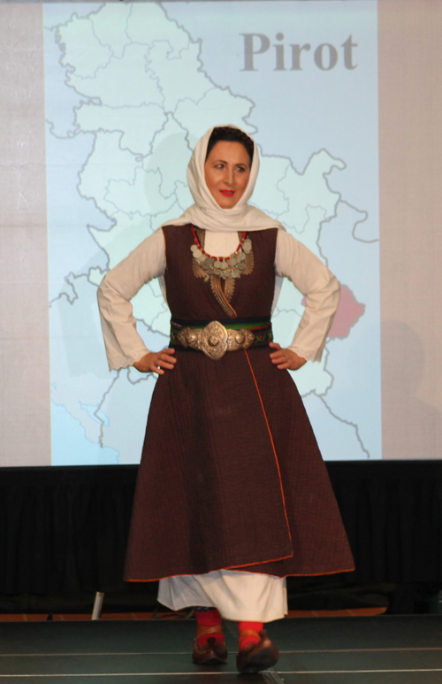 Traditional Serbian fashion costume from Pirot