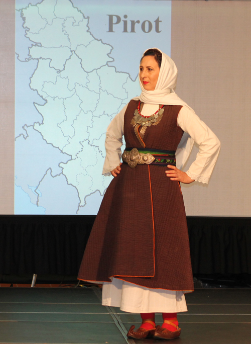 Traditional Serbian fashion costume from Pirot