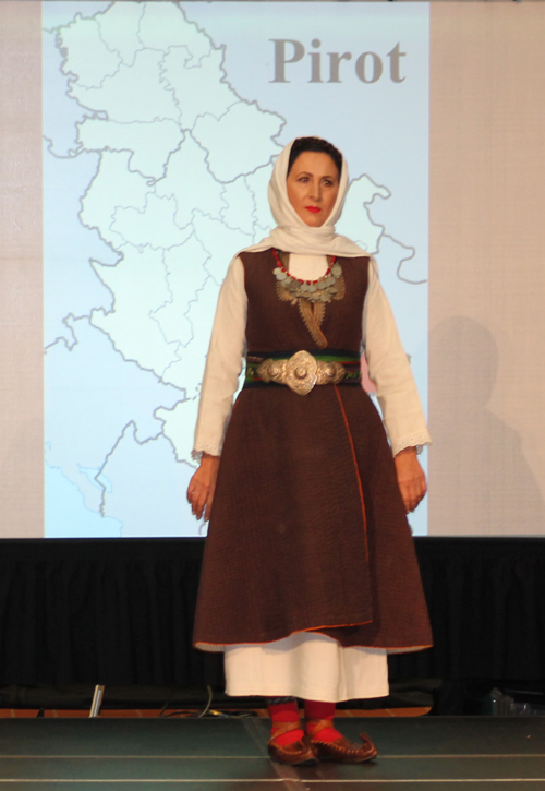 Traditional Serbian fashion costume from Pirot