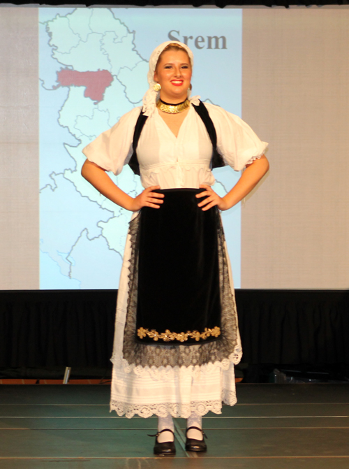 Traditional Serbian fashion costumes from Srem