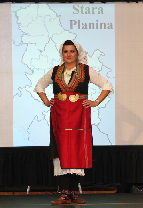 Traditional Serbian fashion costume from Stara Planina