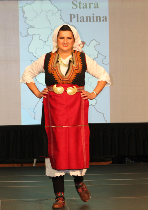 Traditional Serbian fashion costume from Stara Planina