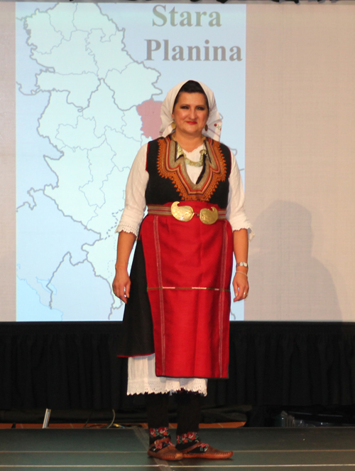 Traditional Serbian fashion costume from Stara Planina