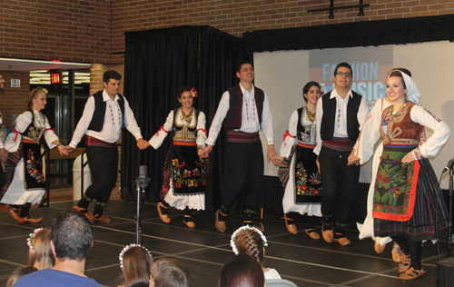 The Serbian folklore act Morava danced to traditional songs 