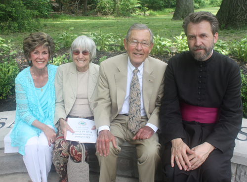 Carol Machaskee, Janet and Senator George Voinovich and Rev. Zivojin Jakovljevic 