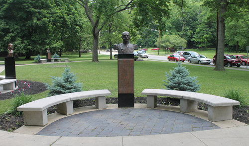 King Peter I bust in Serbian Cultural Garden in Cleveland