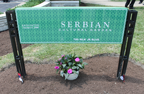 Serbian Cultural Garden sign