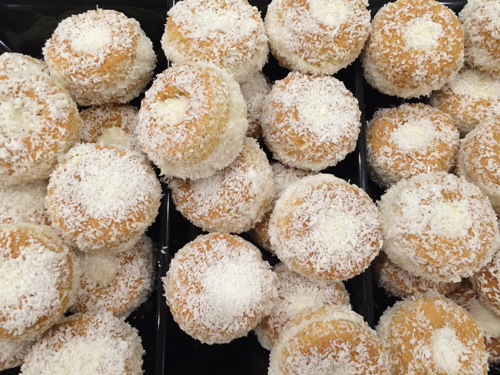 Cocount doughnuts at the Serbfest iat St Sava Church in Cleveland