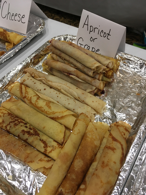 Crepes at the Serbfest iat St Sava Church in Cleveland
