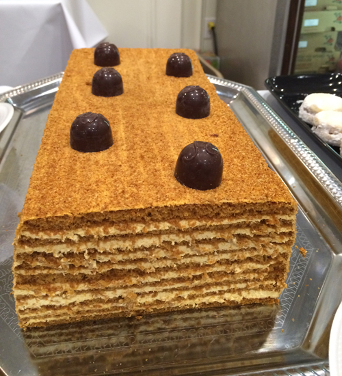 Honey nut cake Desserts at the Serbfest iat St Sava Church in Cleveland