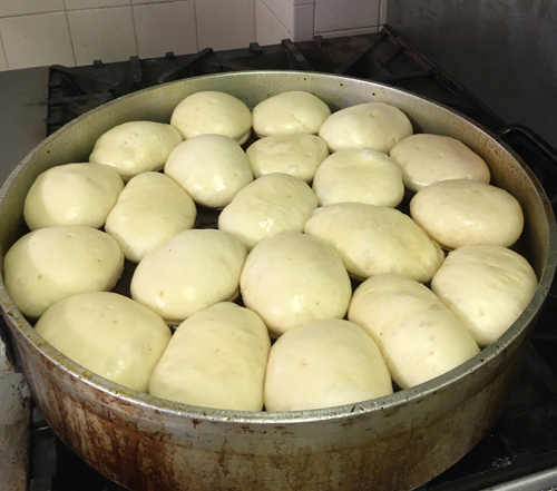 Making Serbian Krofne (doughnuts) at the Serbfest iat St Sava Church in Cleveland