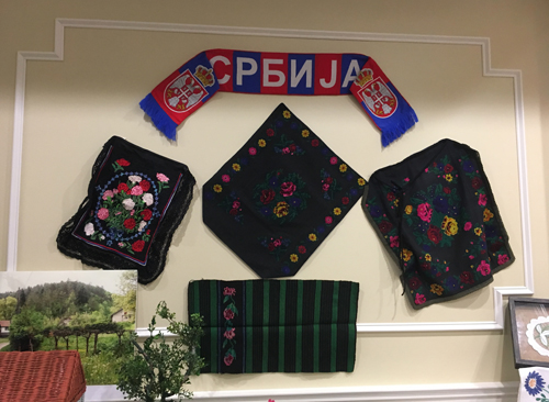 Serbian display at 2017 Serb Fest in Cleveland