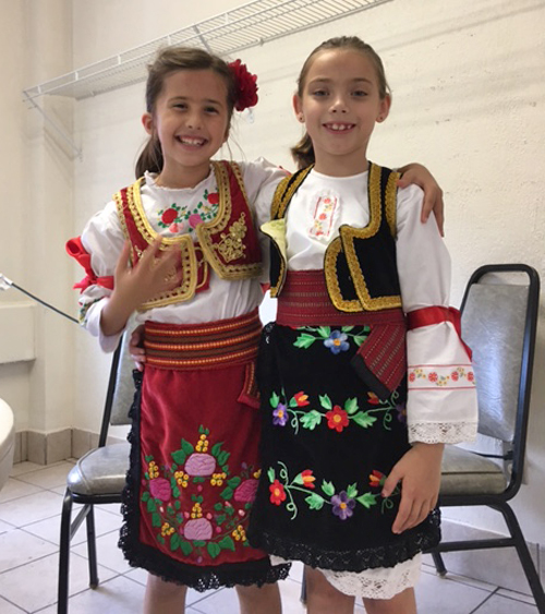 Young girls at Serbian Festival