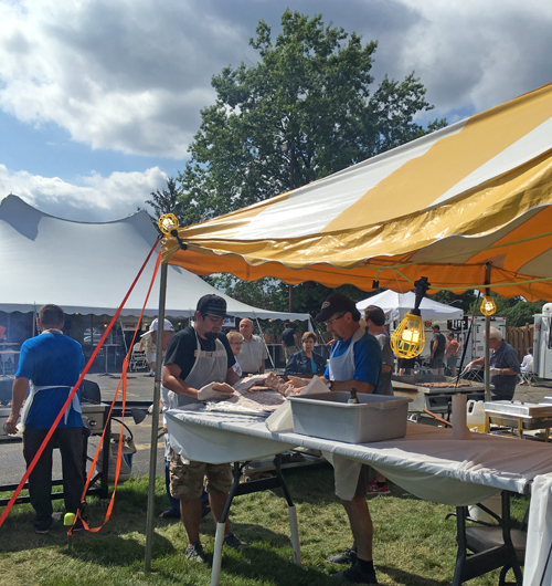 Grilling at the Serbian Festival