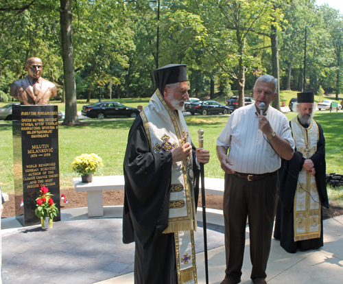 Bishop Irinej  and Alex Machaskee