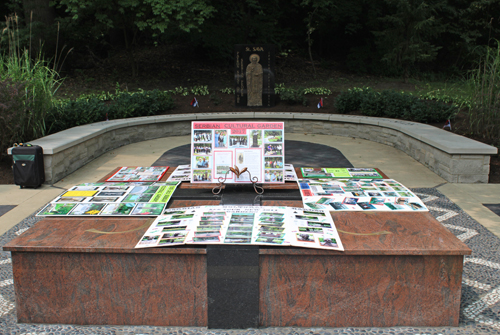 Lex Machaskee displayed historical photos of the Serbian Garden