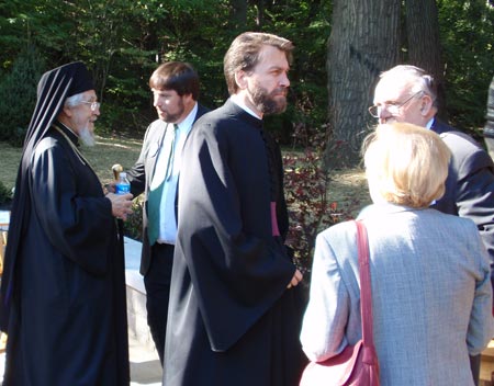 Bishop Christopher, Mr. and Mrs. Branimir Simic-Glavaski and Reverend Jakovljevic