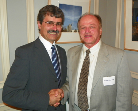 Mayor Milan Ftacnik and George Terbrack