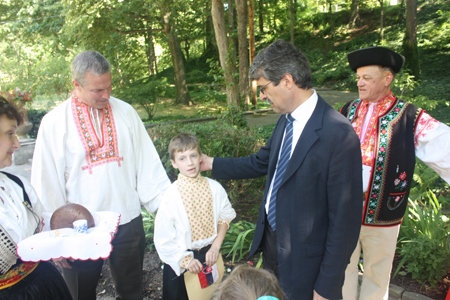 Bratislva Mayor Ftacnik at Cleveland Slovak Cultural Garden