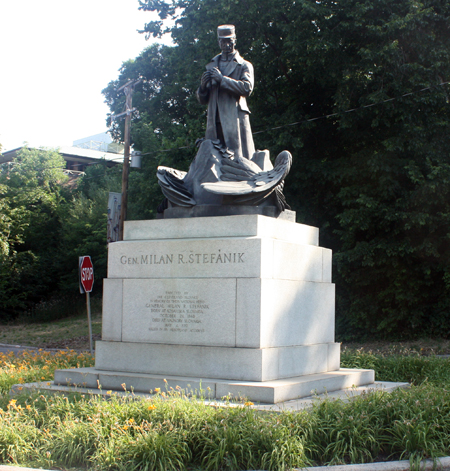 statue of General Milan R. Stefanik in Cleveland Ohio